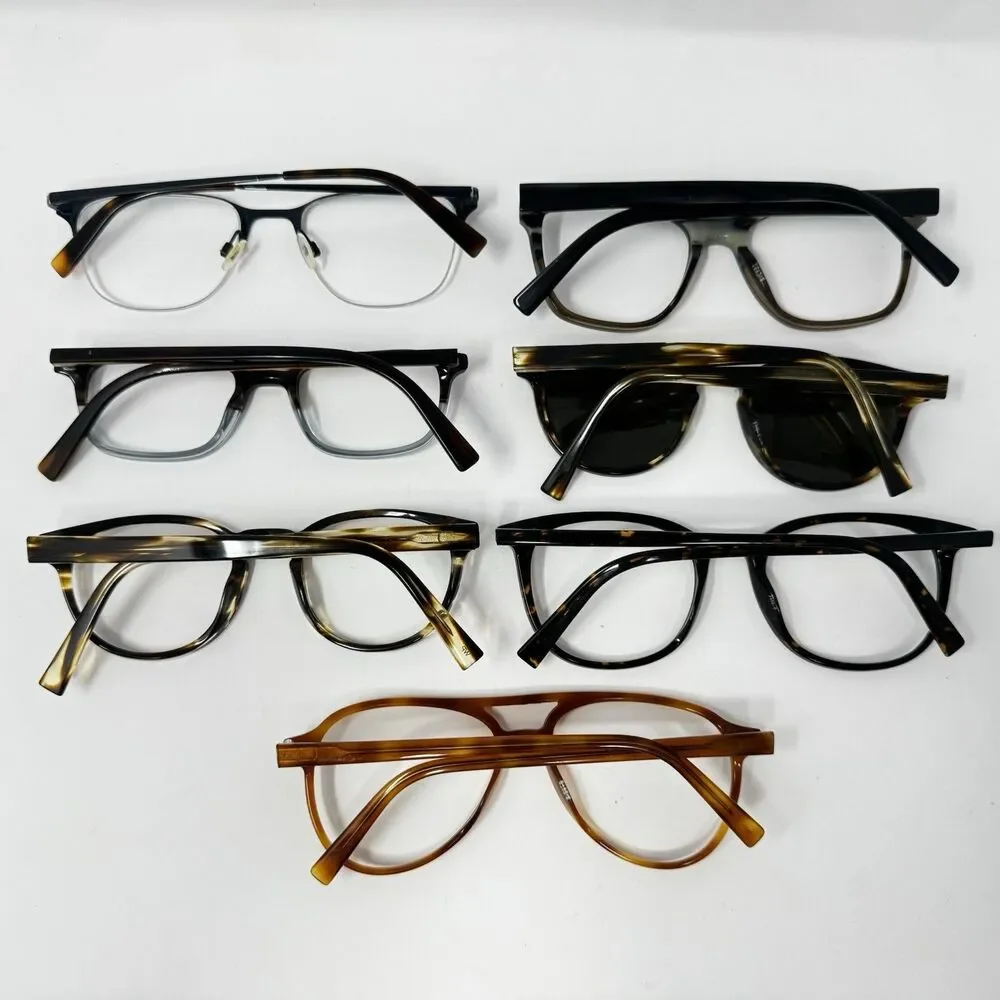 Warby Parker Lot of 7 Eyeglass Frames Wallis Percey Durand Brady Mixed Models